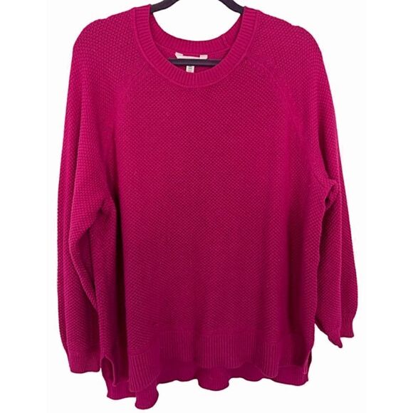 Time and Tru Hi-Low Raspberry Sweater Size XXL/20 - Picture 1 of 5